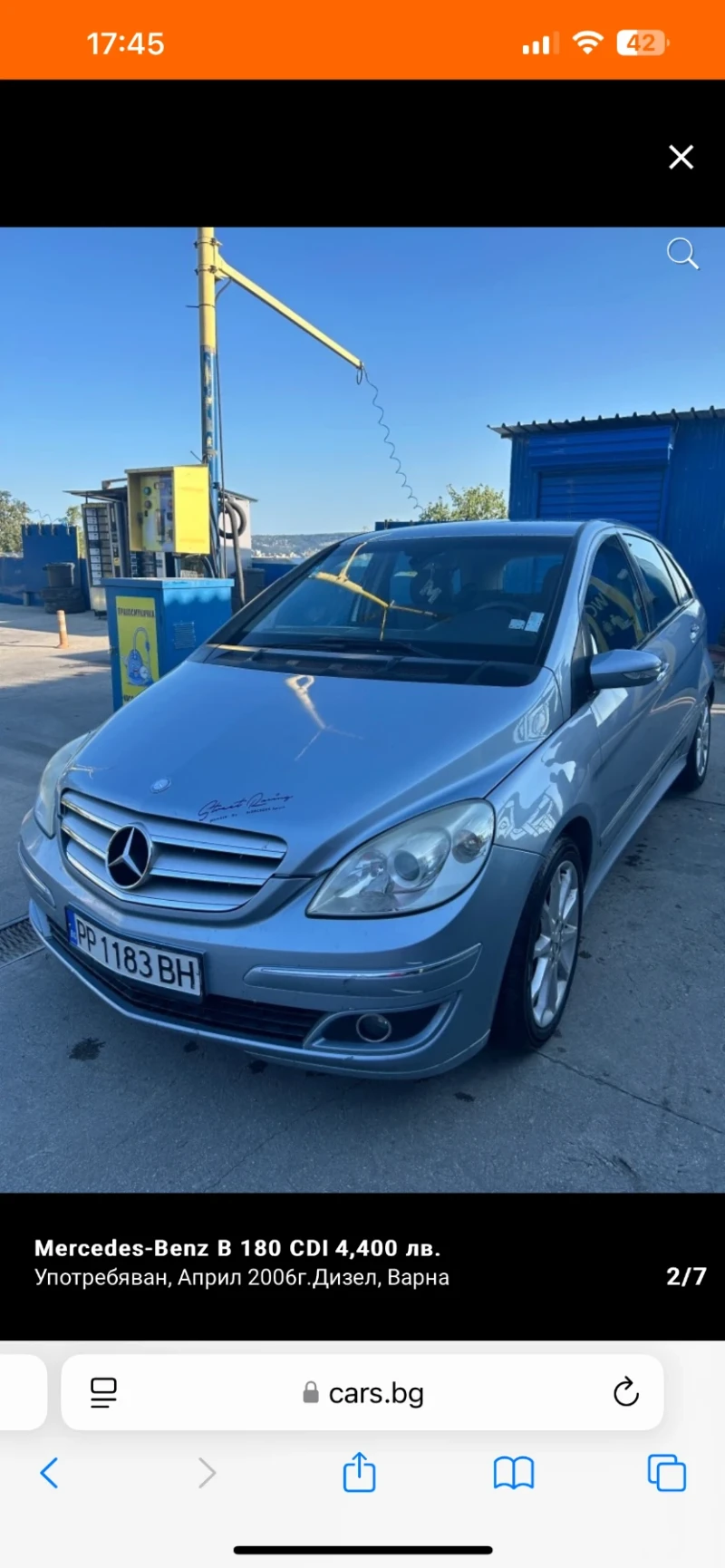 Mercedes-Benz B 180, снимка 1 - Автомобили и джипове - 47765566