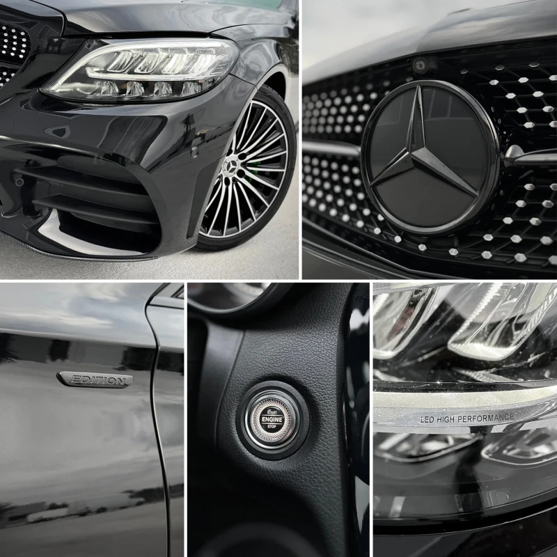 Mercedes-Benz C 220 AMG / CARBON / FULL LED / PANO / 9G / SHADOW, снимка 14 - Автомобили и джипове - 47303211