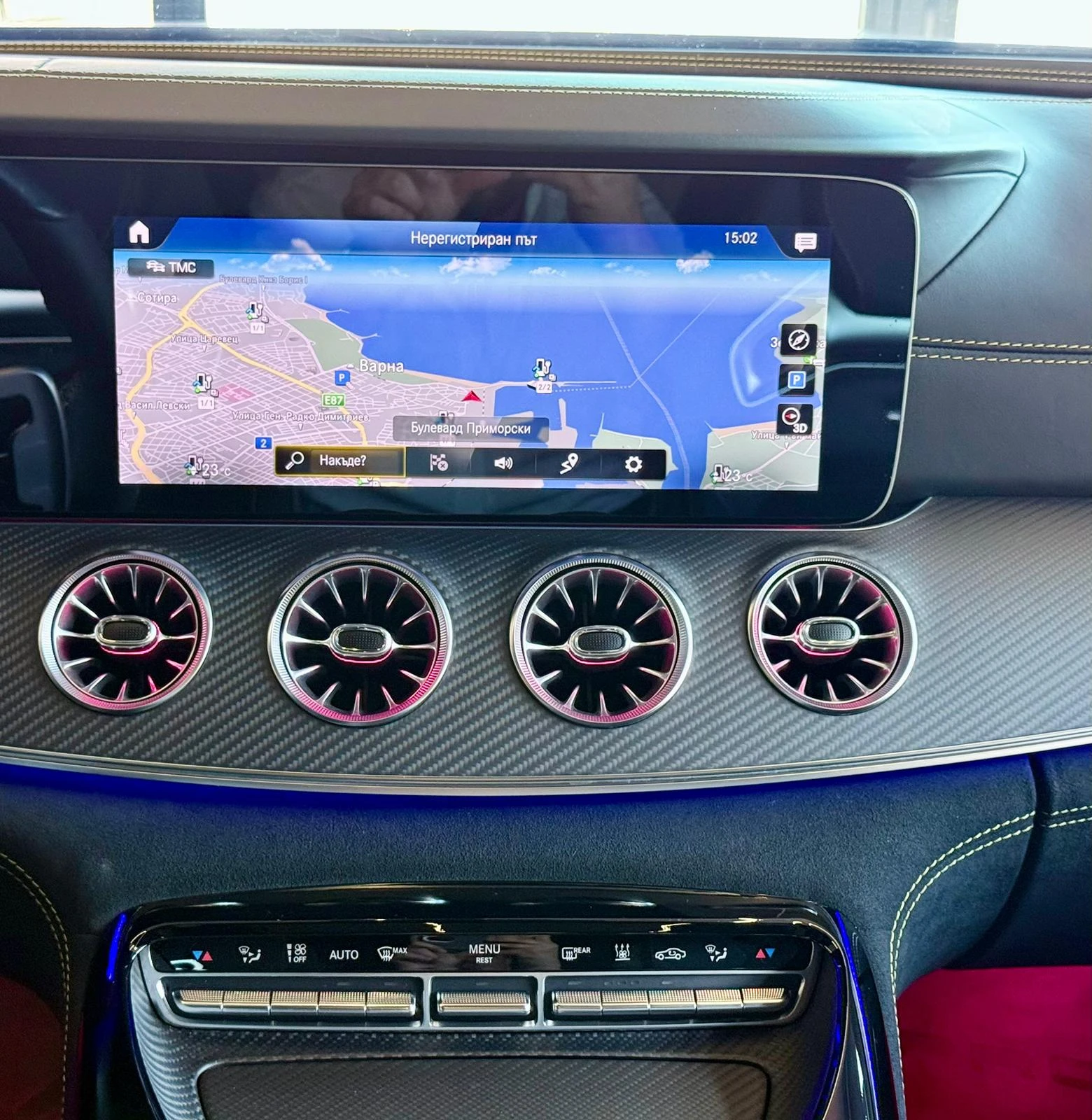 Mercedes-Benz GT 63s* 4M* V8* Burmester* H&U* Подгрев* Лизинг , снимка 11 - Автомобили и джипове - 54959359