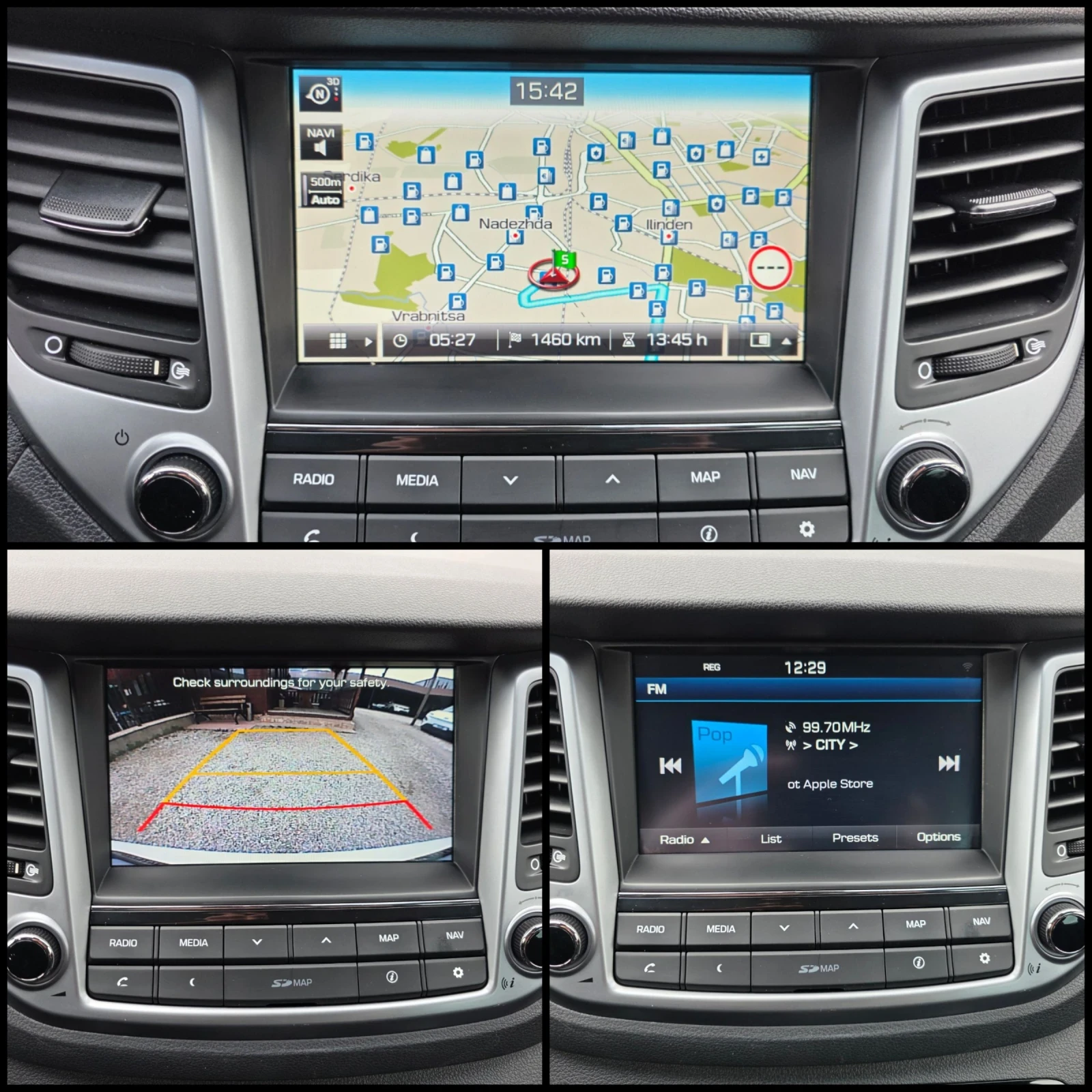 Hyundai Tucson 1.7CRDI/X-POSSIBLE/LINE-ASSIST/KEYLESS/РЕАЛНИ КМ./, снимка 10 - Автомобили и джипове - 53952965