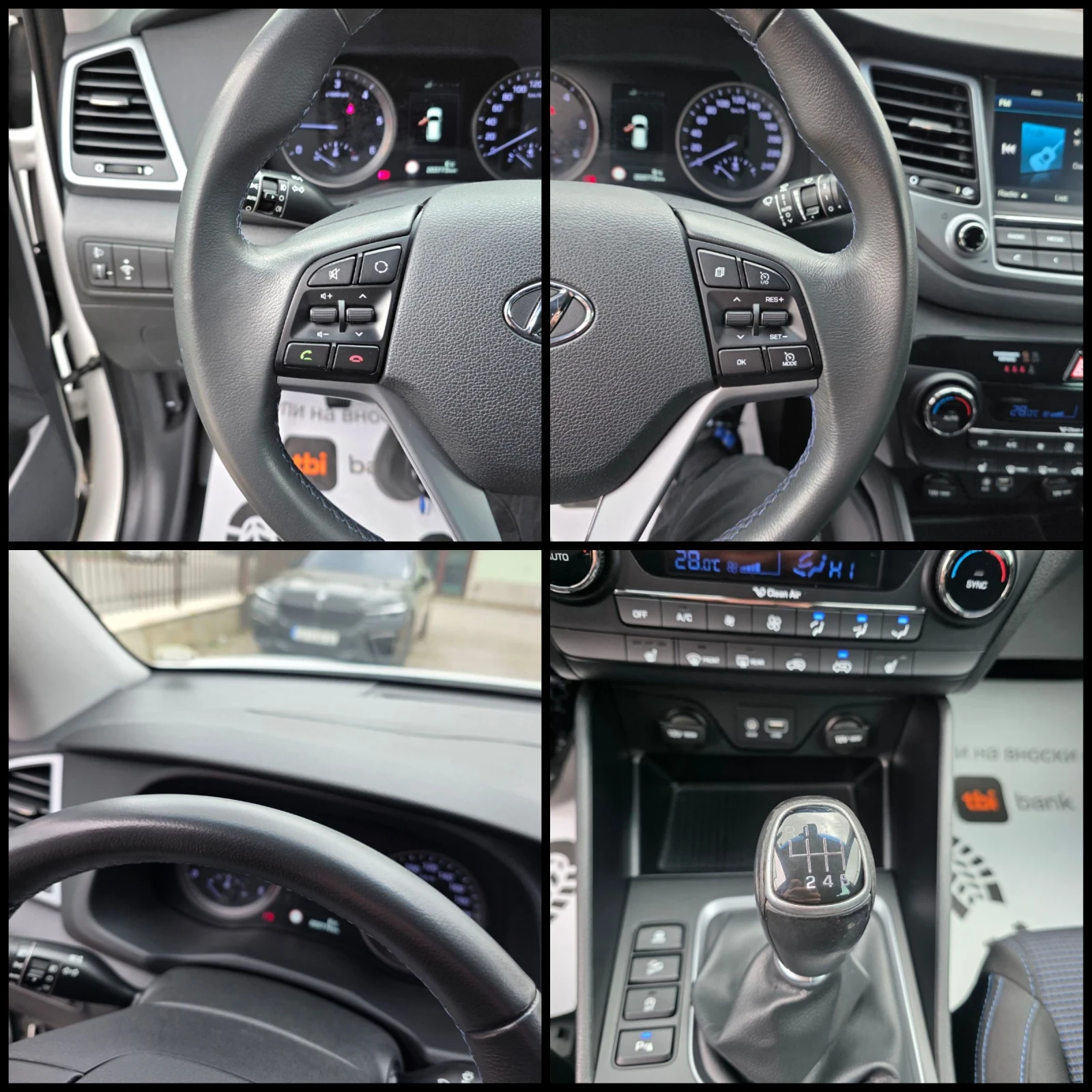 Hyundai Tucson 1.7CRDI/X-POSSIBLE/LINE-ASSIST/KEYLESS/РЕАЛНИ КМ./, снимка 9 - Автомобили и джипове - 53952965