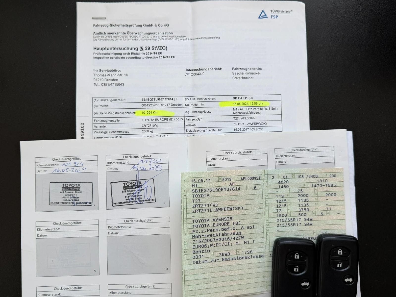 Toyota Avensis 1.8I* СЕРВИЗНА КНИЖКА* ПЪЛНА  ИСТОРИЯ В ТОЙОТА, снимка 16 - Автомобили и джипове - 53771308