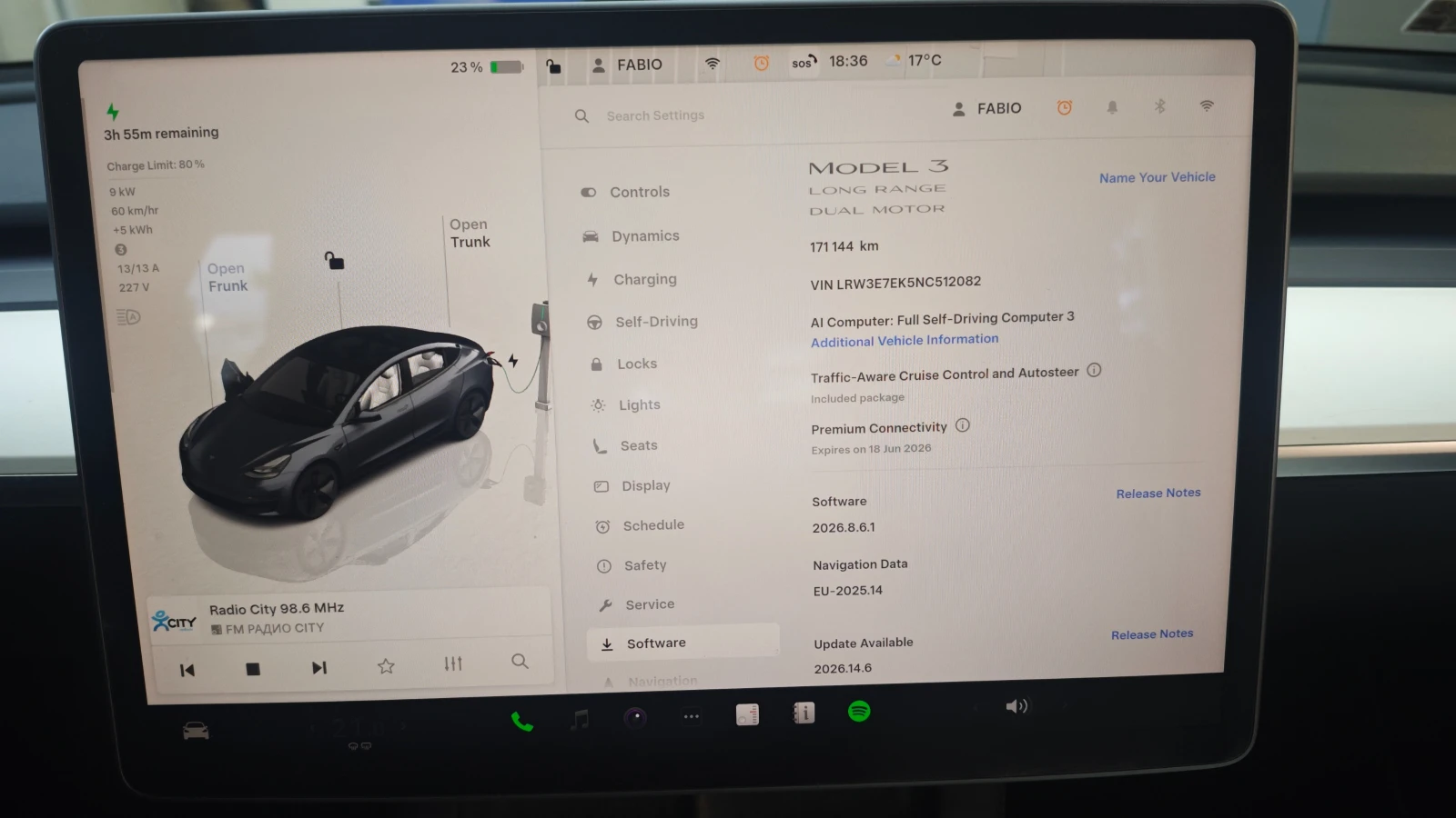 Tesla Model 3 LONG RANGE AWD, снимка 14 - Автомобили и джипове - 54528376