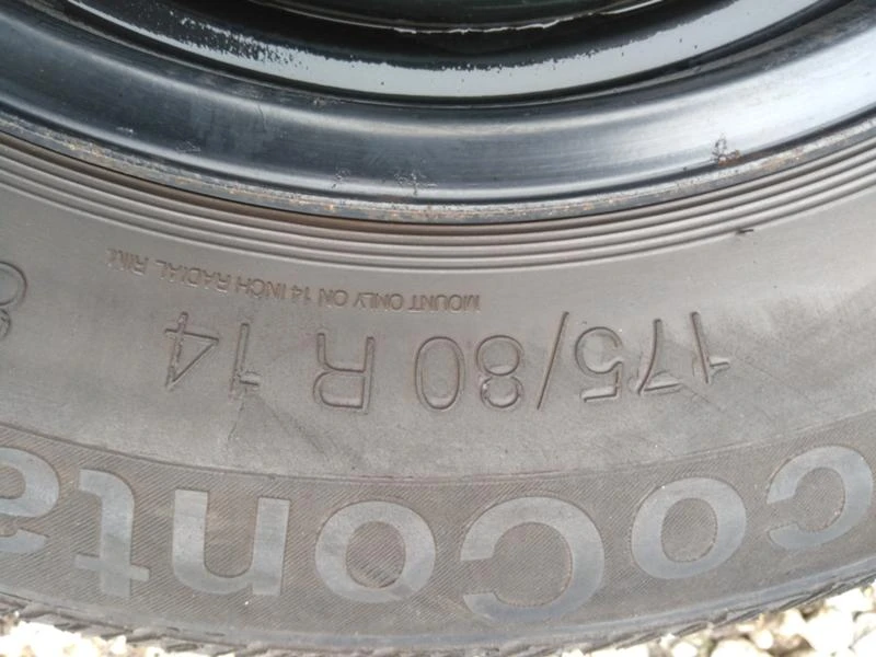 Гуми с джанти Continental 175/80R14, снимка 9 - Гуми и джанти - 28421057