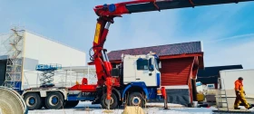 Man 41.464 8x4 С кран Effer 1250 6s + Jib 4s до 32м., снимка 8