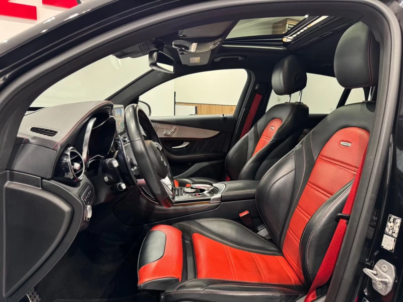 Mercedes-Benz GLC 63 AMG 4M/COUPE/476HP/CARBON/PANO/HUD/360/BURM/MEMO/816f, снимка 7 - Автомобили и джипове - 51878825
