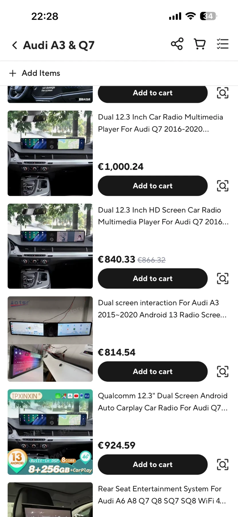 Android ����� �� Audi Q7 4M 2016 2020 ����� 12.3 HD ����� CarPlay Android Auto GPS 360 cam | Mobile.bg � ����������� 6