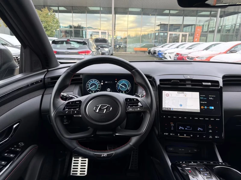 Hyundai Tucson 2.4HEV/230HP/N-LINE/360/4X4/NAVI/LED/ACC/883v, снимка 7 - Автомобили и джипове - 53244082