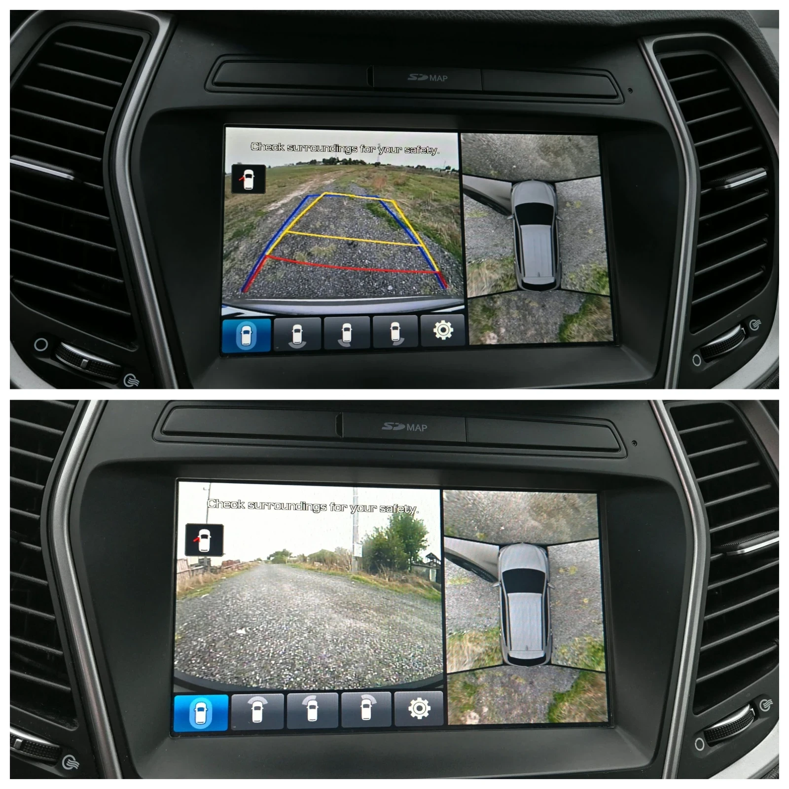 Hyundai Santa fe FULL PREMIUM 2.2CRDI 4х4 360 Камери, снимка 12 - Автомобили и джипове - 53660971