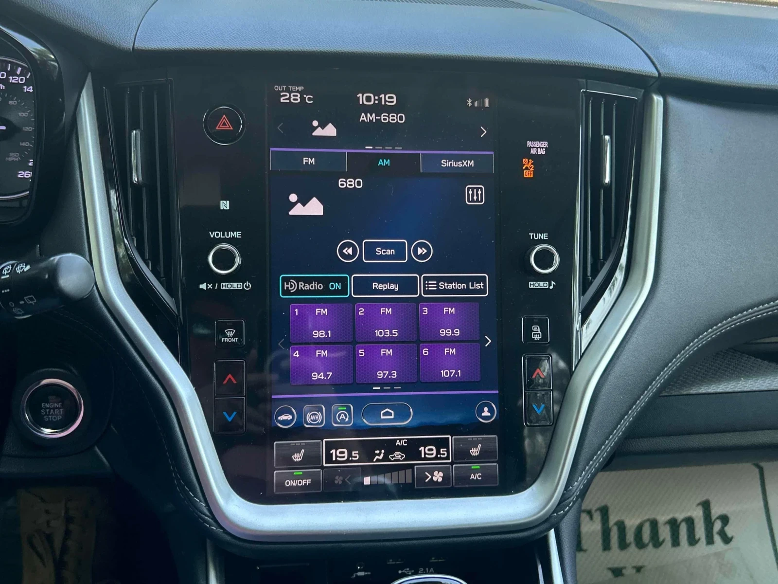 Subaru Outback Touring* Back cam* Шибидах* Keyless* 2ключа* Подгр, снимка 9 - Автомобили и джипове - 55548167