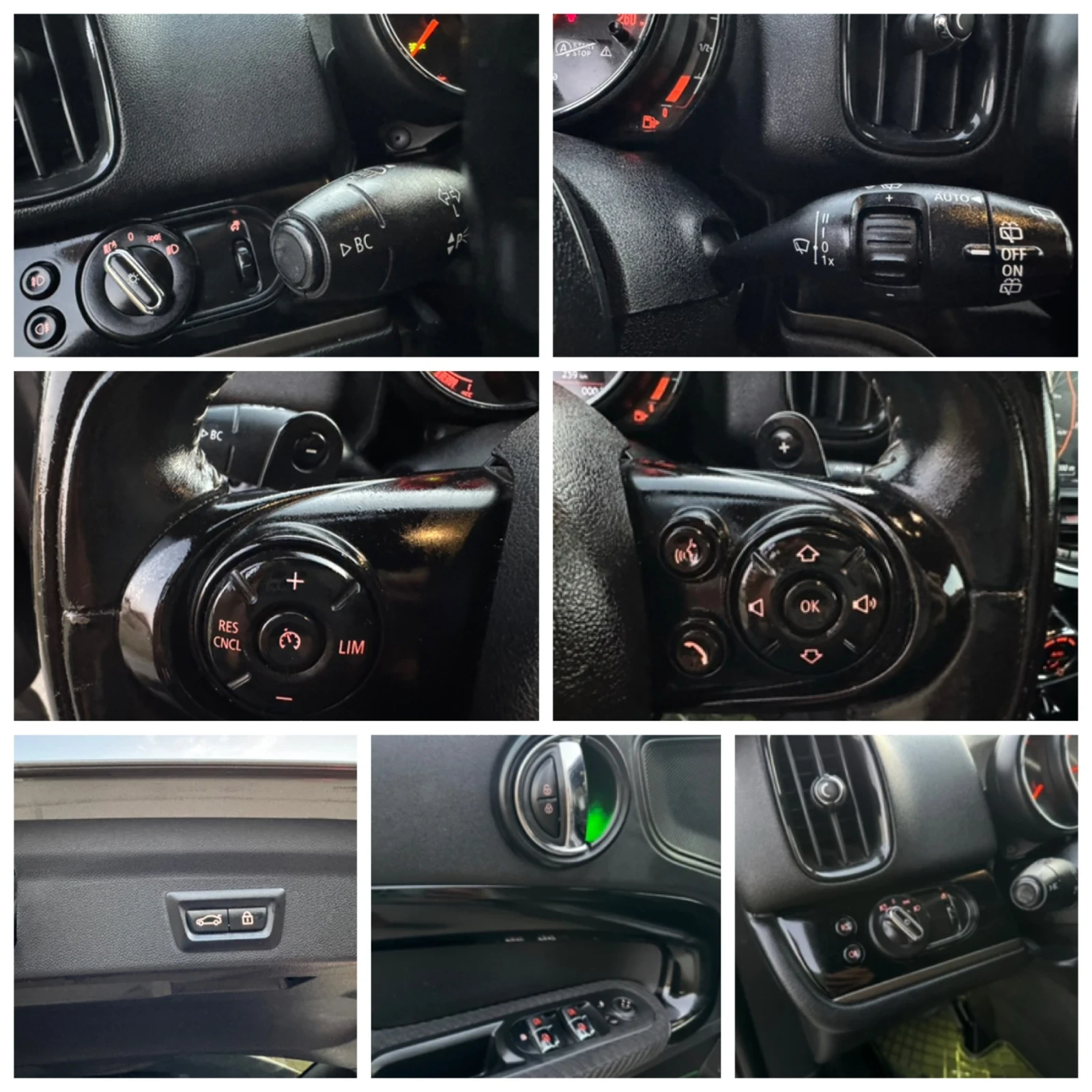Mini Countryman S  ALL4  KM SERTIFICATI  BLACK EDITION  , снимка 14 - Автомобили и джипове - 55908036
