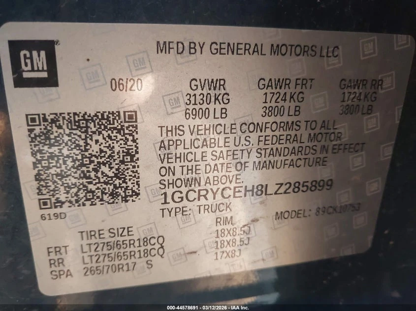 Chevrolet Silverado 4.3l 1500 4Wd Standard Bed Custom Trail Boss, снимка 9 - Автомобили и джипове - 54097819