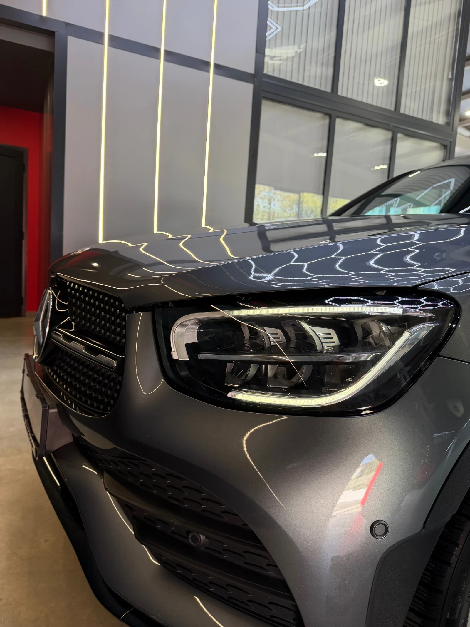 Mercedes-Benz GLC 220 d COUPE 4 MATIC * AMG* ШИБЕДАХ * КАМЕРА * , снимка 14 - Автомобили и джипове - 54373148