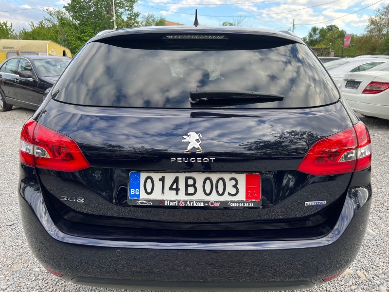 Peugeot 308 1.6BLUEHDI-ЕВРО 6В-ALLURE-ПАНОРАМА-НАВИГАЦИЯ, снимка 5 - Автомобили и джипове - 45367937