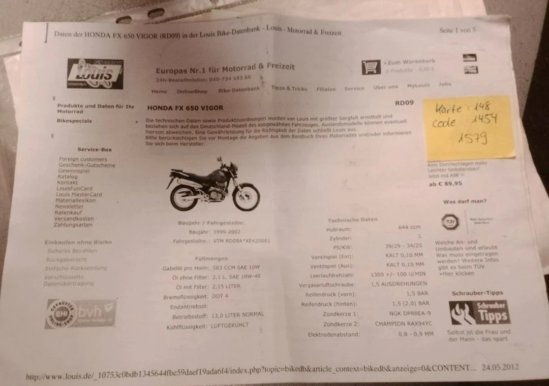 Honda Vigor 650 А2 внос Германия , снимка 7 - Мотоциклети и мототехника - 53876181