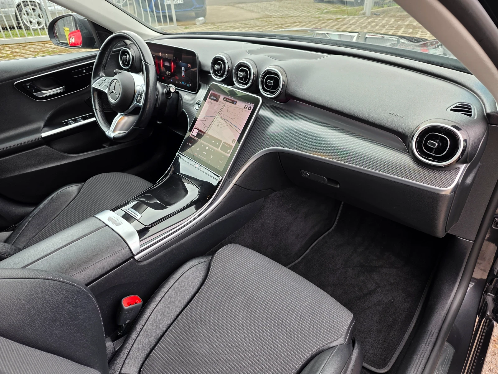 Mercedes-Benz C 200 АМБИЕНТ КОЖА ЗОНИ БАРТЕР ЛИЗИНГ, снимка 9 - Автомобили и джипове - 54397133