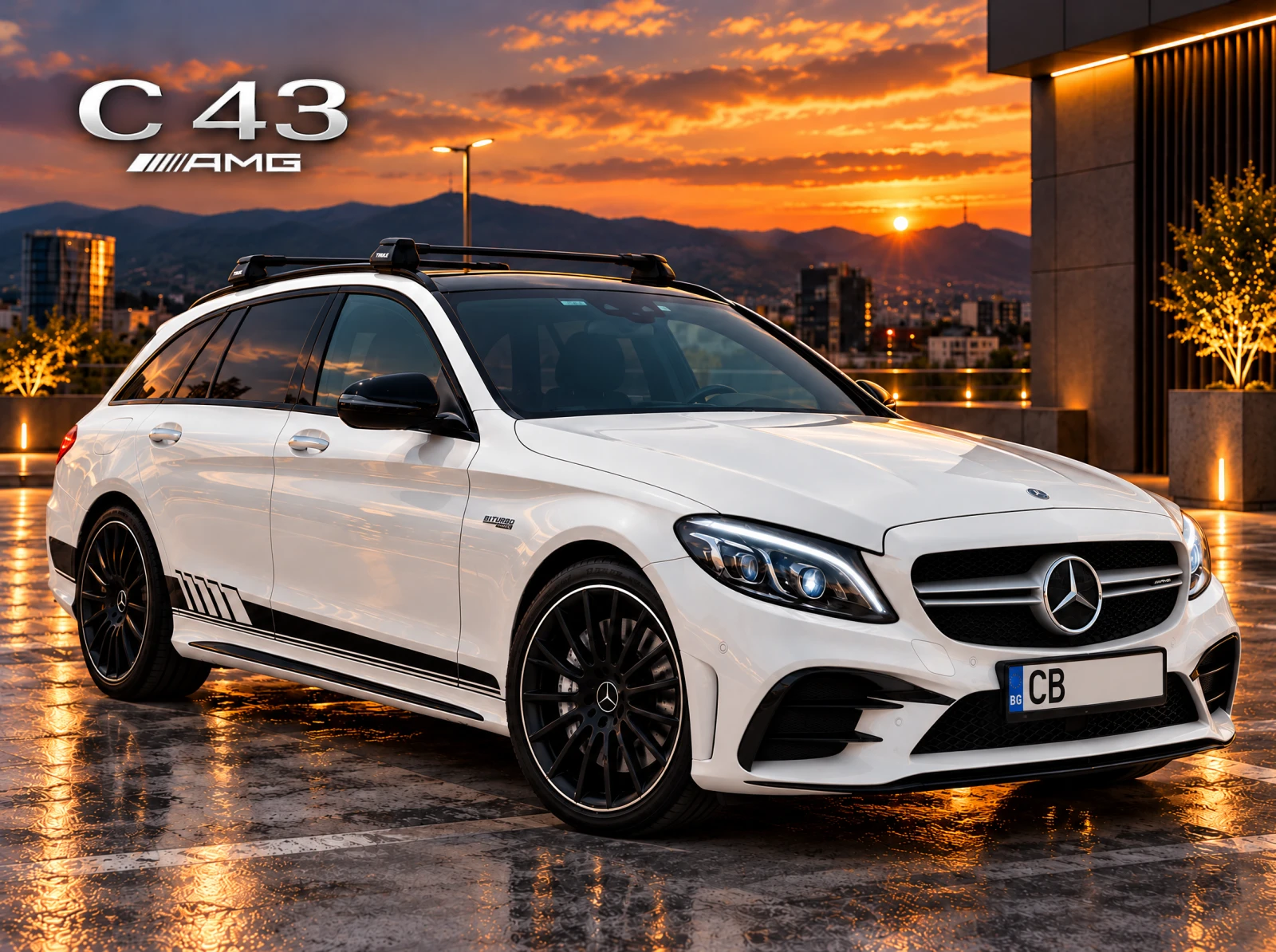 Mercedes-Benz C 43 AMG 4MATIC 390�� DISTRONIC BURMESTER PANO SILVERSTAR | Mobile.bg � ����������� 2