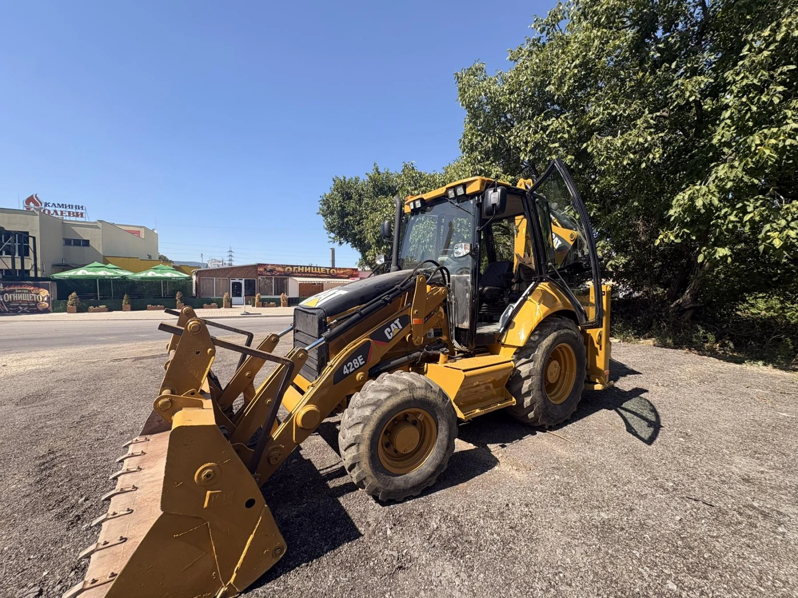 Багер Cat 428Е Вилици, снимка 2 - Индустриална техника - 56367929