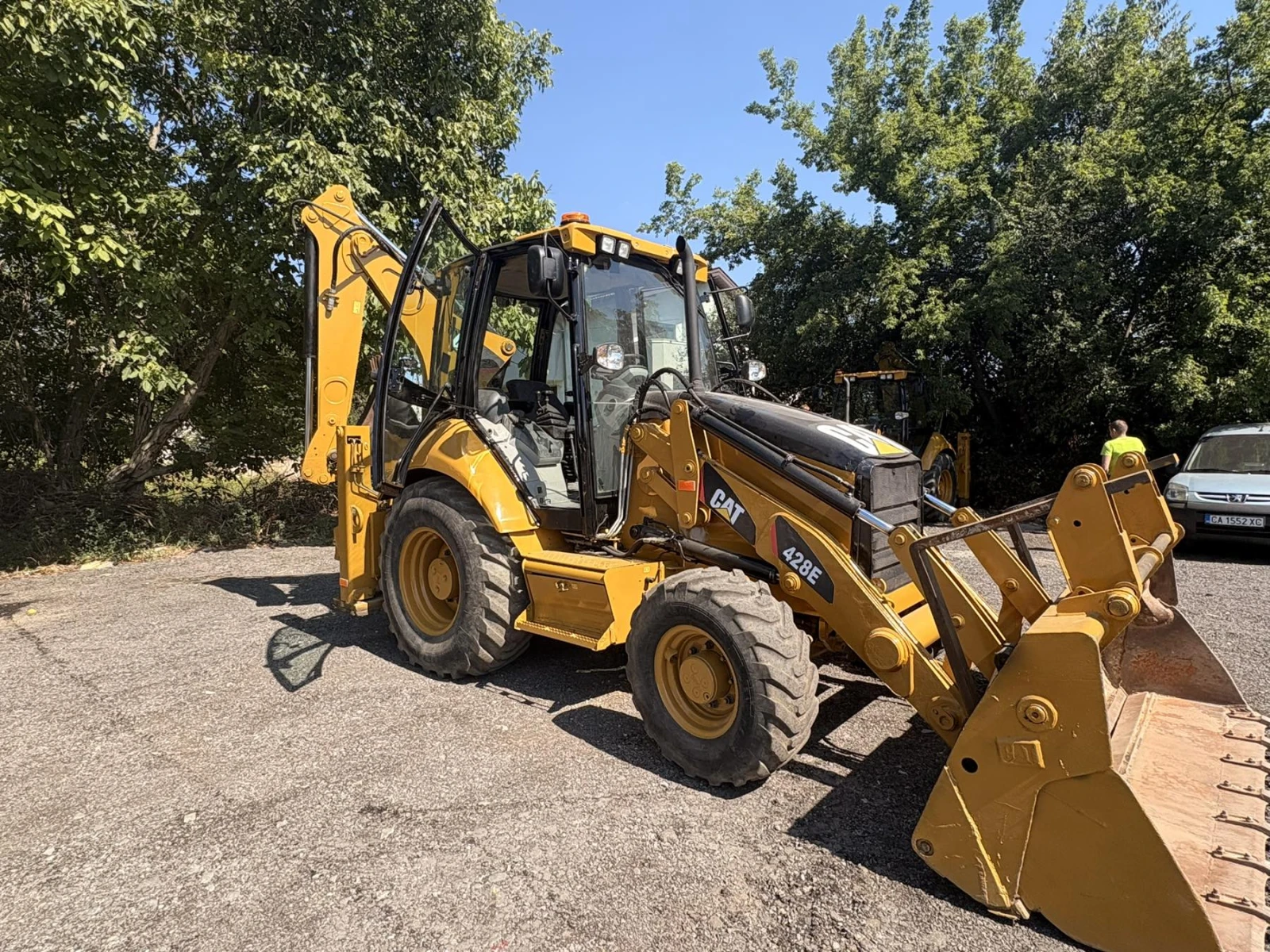 Багер Cat 428Е Вилици, снимка 3 - Индустриална техника - 56367929