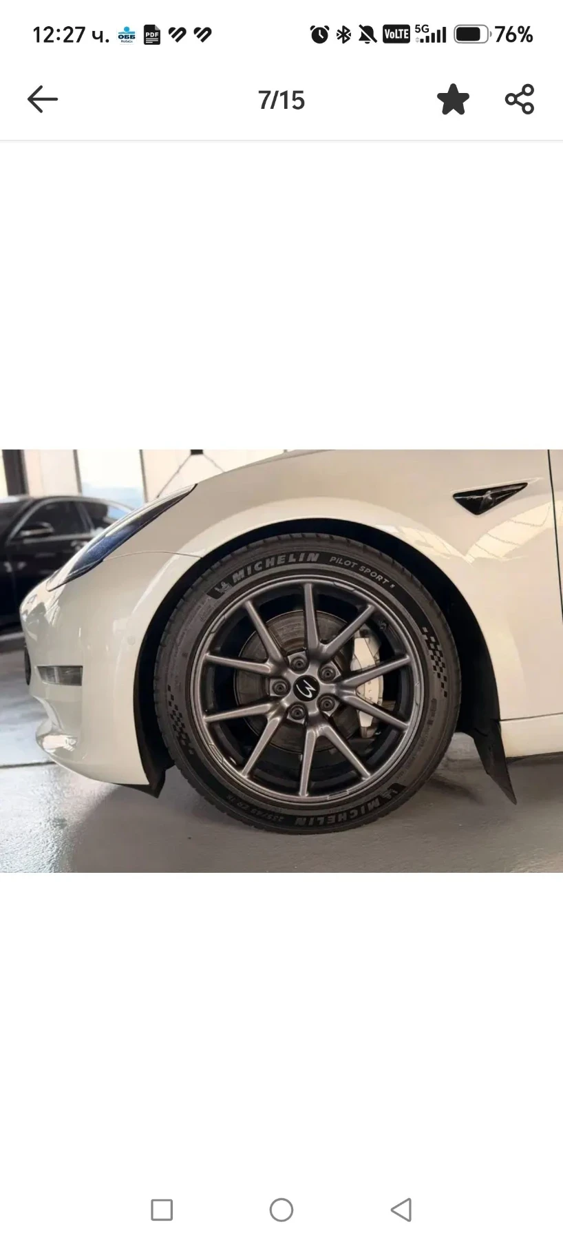 Tesla Model 3 Long range /490k.s./AWD/ ЕВРОПЕЙКА, снимка 9 - Автомобили и джипове - 56582724