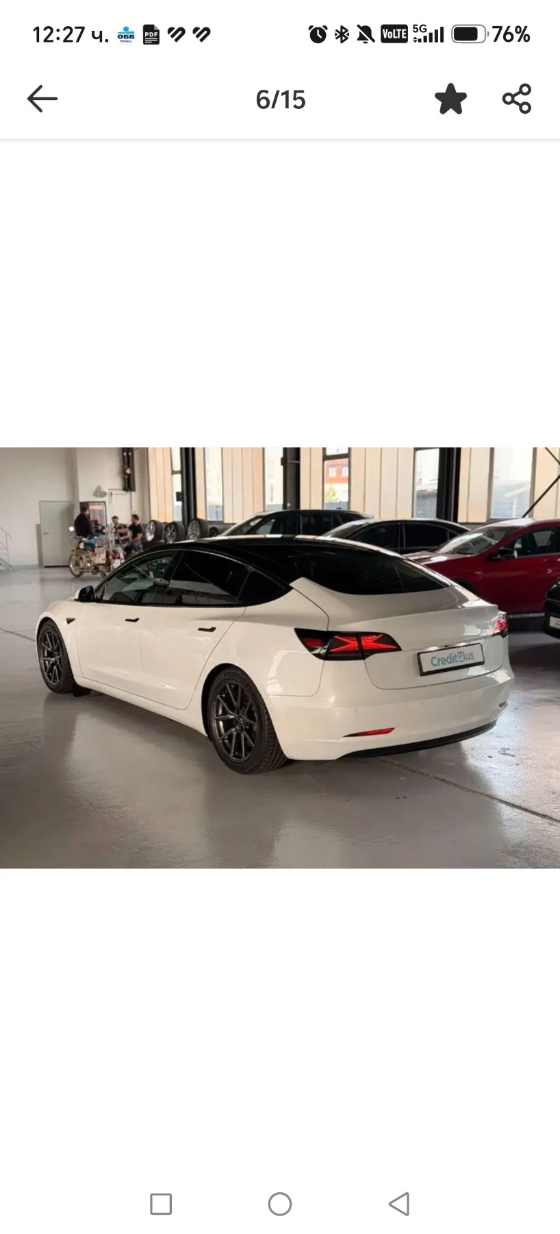 Tesla Model 3 Long range /490k.s./AWD/ ЕВРОПЕЙКА, снимка 6 - Автомобили и джипове - 56582724