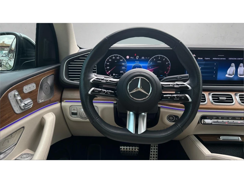 Mercedes-Benz GLS580 7 места, AMG, Burmester, Месечна вноска от 2260 лв, снимка 9 - Автомобили и джипове - 52479744