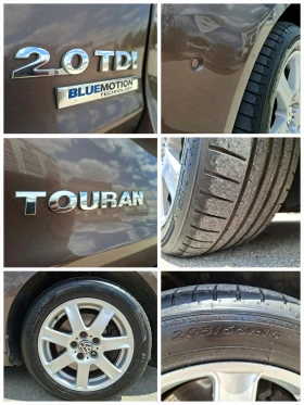 VW Touran 2.0TDI 6ск. 6+ 1 САМОПАРКИРАНЕ/ПОДГРЕВ/ПЕЧКА, снимка 14