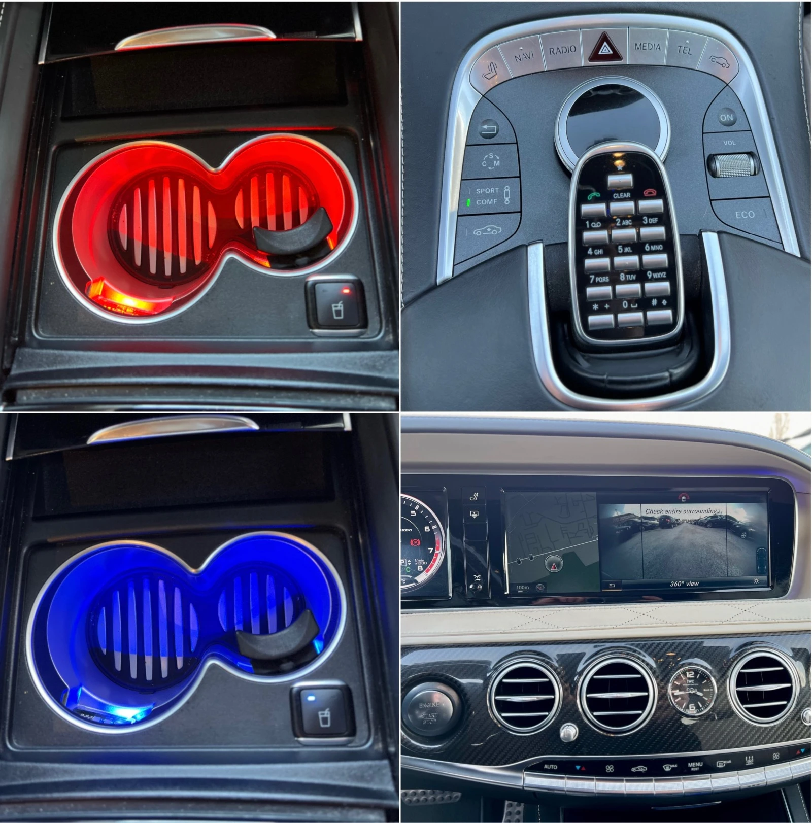 Mercedes-Benz S 63 AMG LONG DESIGNO 3xTV FULL | Mobile.bg   14