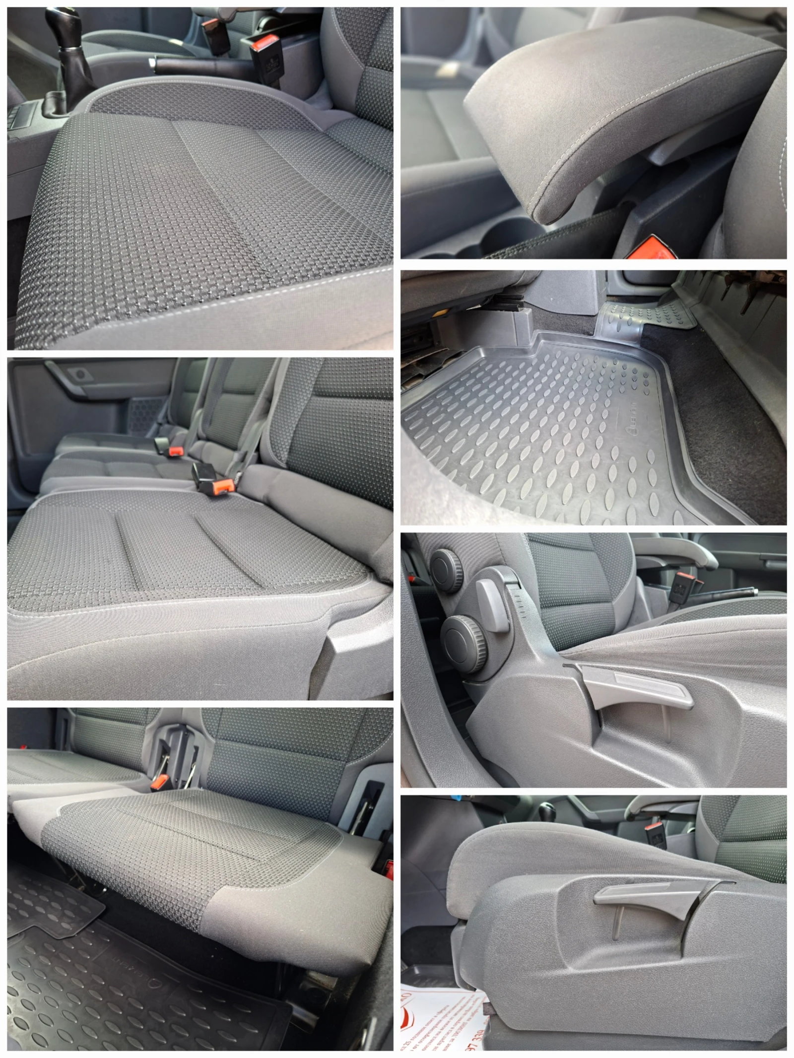 VW Touran 2.0TDI 6ск. 6+ 1 САМОПАРКИРАНЕ/ПОДГРЕВ/ПЕЧКА, снимка 10 - Автомобили и джипове - 55300106