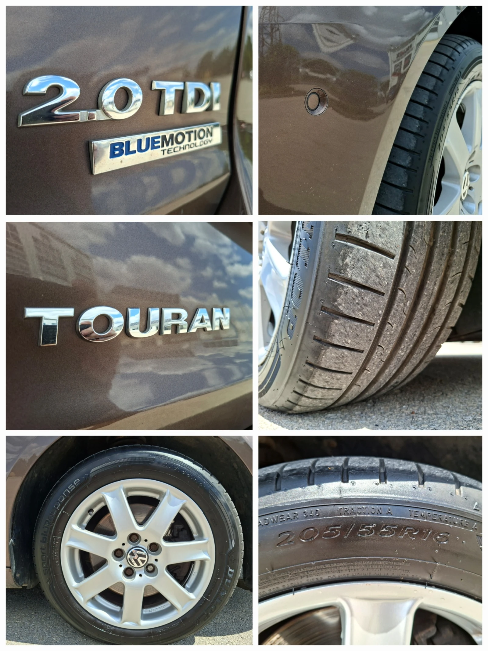 VW Touran 2.0TDI 6ск. 6+ 1 САМОПАРКИРАНЕ/ПОДГРЕВ/ПЕЧКА, снимка 14 - Автомобили и джипове - 55300106
