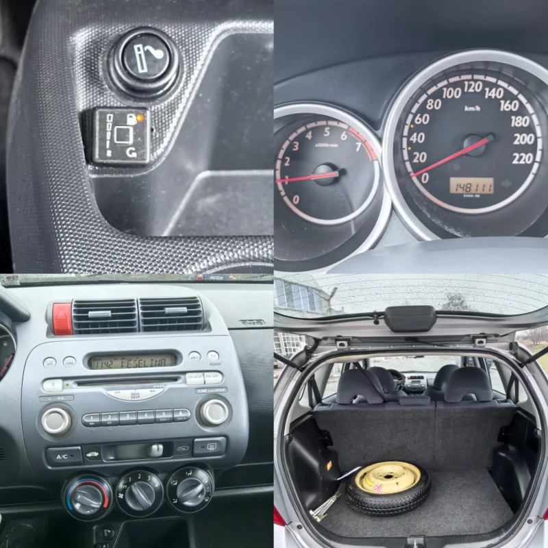 Honda Jazz 1.4 Бензин / Газ , снимка 10 - Автомобили и джипове - 48648517