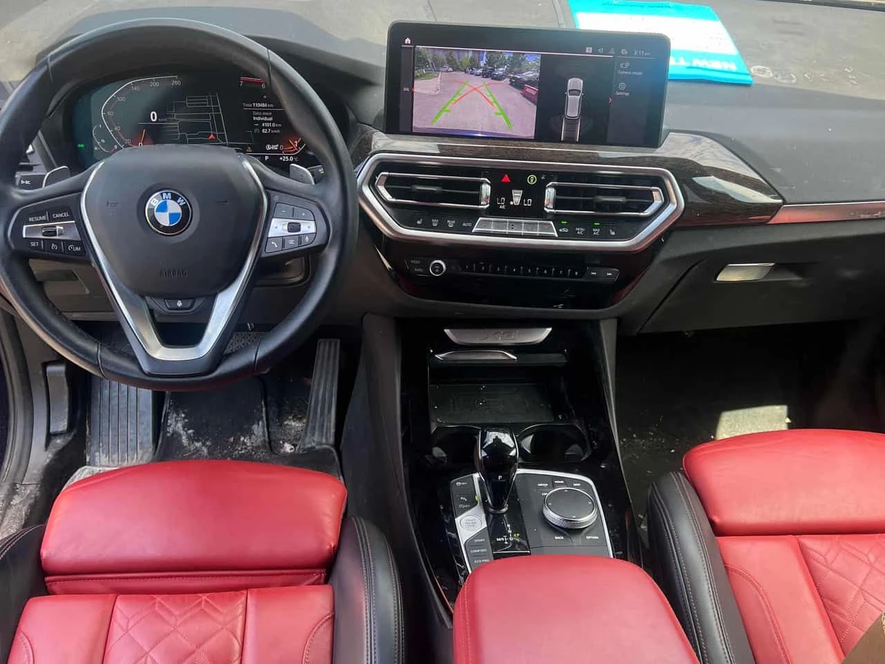 BMW X3 xDrive30i| ГЛАВНО ПРЕДСТАВИТЕЛСТВО| ЧЕРВЕН САЛОН, снимка 9 - Автомобили и джипове - 54715920