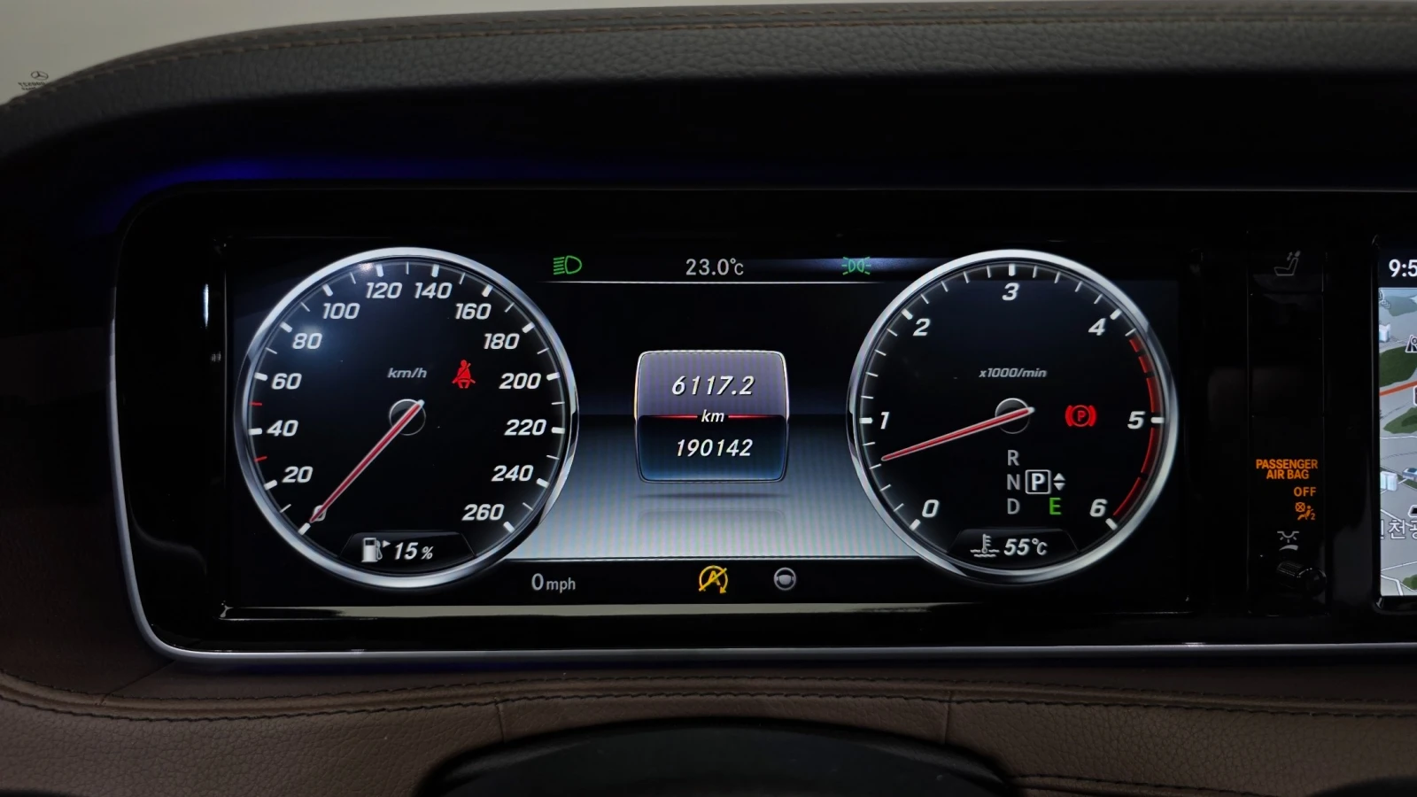 Mercedes-Benz S 350 AMG line/Head up/360 Cam/Кафяв салон/Обдух/HUD/, снимка 7 - Автомобили и джипове - 54747681