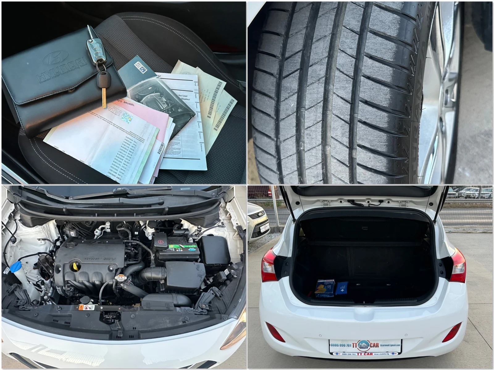 Hyundai I30 1.4i 100к. 6-скор.Нави! Климатроник! Лед!, снимка 17 - Автомобили и джипове - 55694974