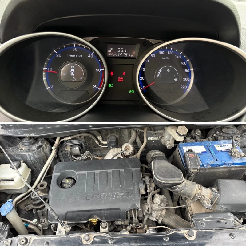 Hyundai IX35 1.7 CRDi* 116кс* Кожа* Подгрев* , снимка 16 - Автомобили и джипове - 53476276