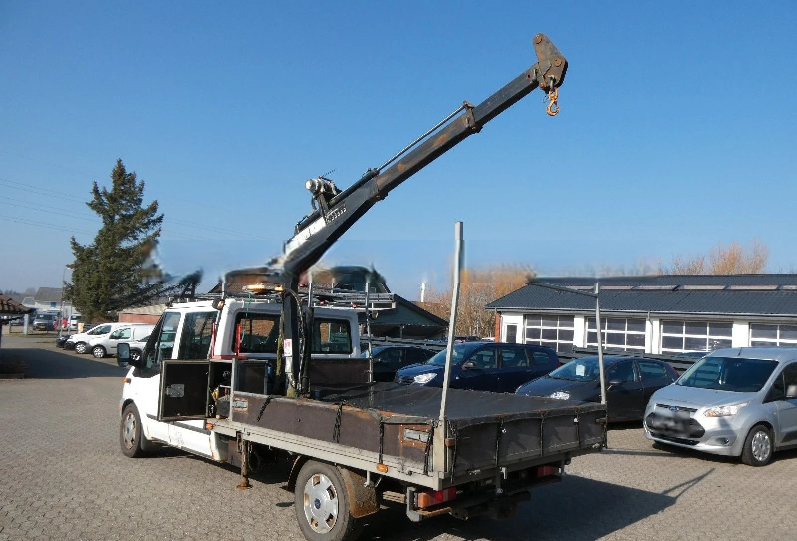 Ford Transit Pritsche FT 350 EL AWD Doka 4x4 + сериозен кран - изображение 3