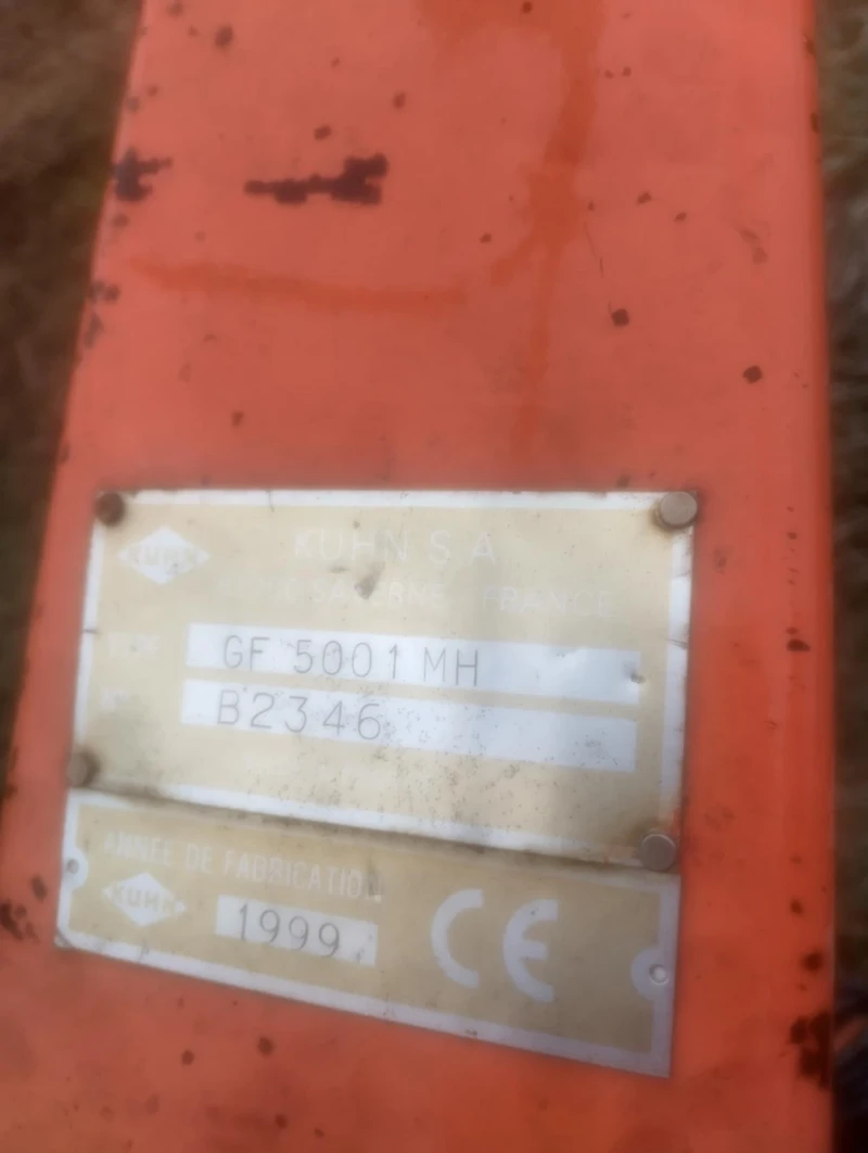 Сенообръщачка KUHN GF 5001 MH , снимка 3 - Селскостопанска техника - 53513997