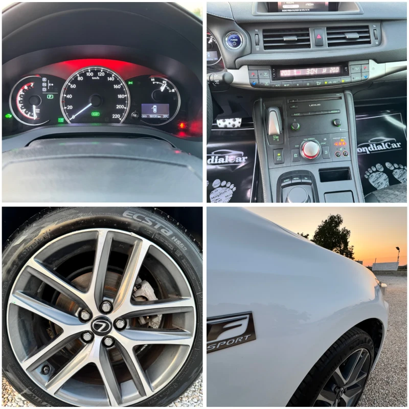 Lexus CT 200h 1.8 136 F-SPORT FACELIFT, снимка 16 - Автомобили и джипове - 47564054
