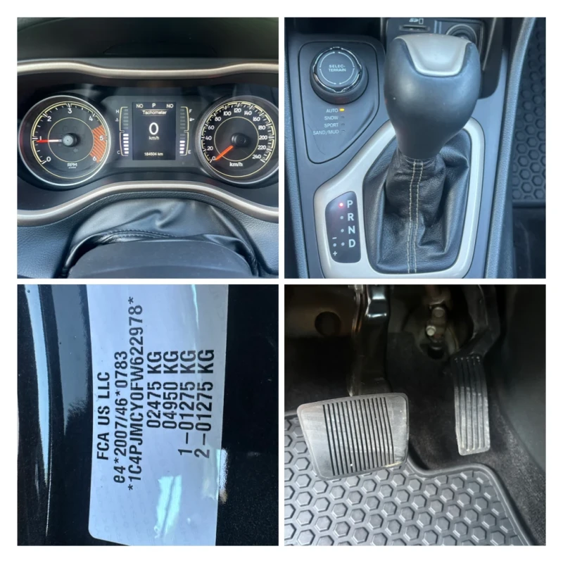Jeep Cherokee 2.0MULTIJET* 170k.c.* FULL* UINIKAT* REALNI KM* , снимка 16 - Автомобили и джипове - 51023228