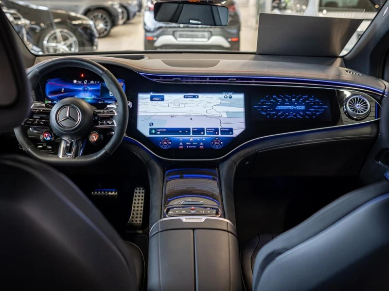 Mercedes-Benz EQE 43SUV/AMG/4M/CERAMIC/HYPERSCREEN/PANO/NIGHT/CARBON, снимка 14 - Автомобили и джипове - 52085483