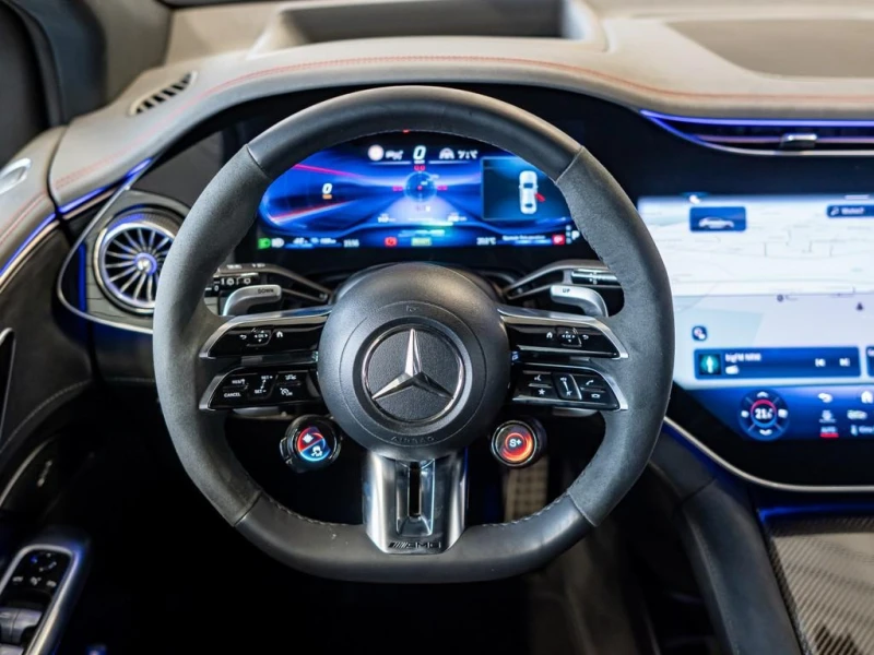 Mercedes-Benz EQE 43SUV/AMG/4M/CERAMIC/HYPERSCREEN/PANO/NIGHT/CARBON, снимка 7 - Автомобили и джипове - 52085483