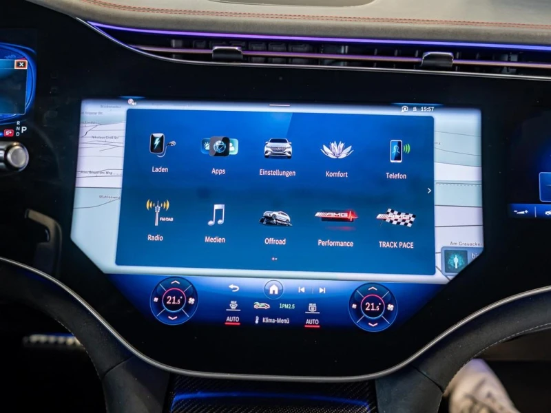 Mercedes-Benz EQE 43SUV/AMG/4M/CERAMIC/HYPERSCREEN/PANO/NIGHT/CARBON, снимка 11 - Автомобили и джипове - 52085483