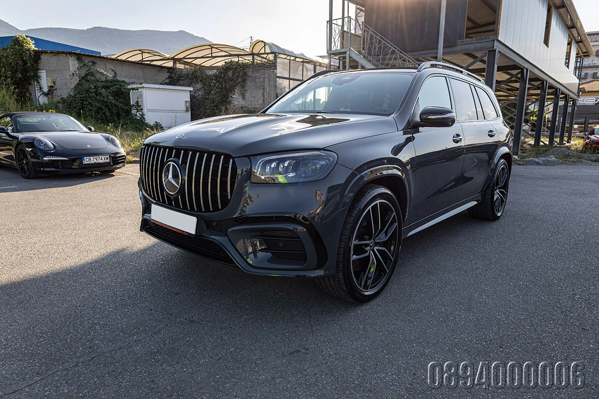Mercedes-Benz GLS 450 4M 2xAMG MANUFAKTUR EXCL 7 МЕСТЕН ПЕЧКА, снимка 3 - Автомобили и джипове - 55647189