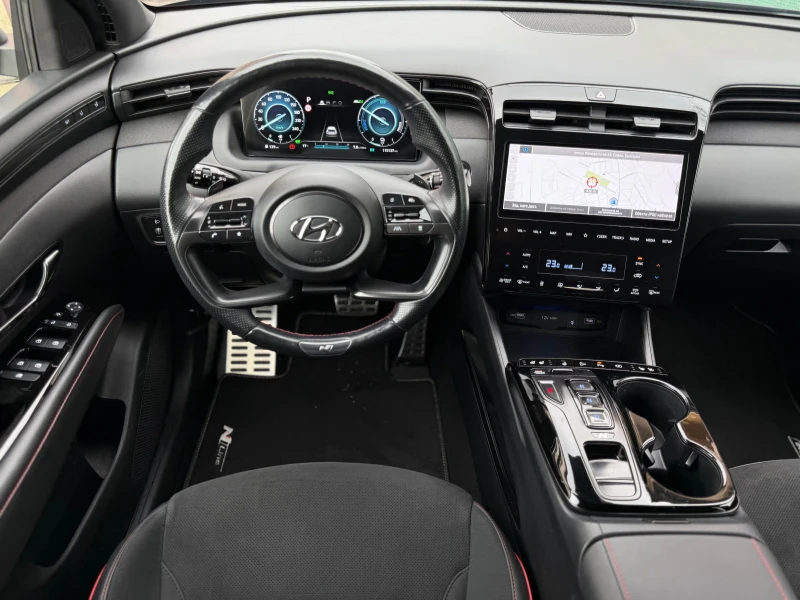 Hyundai Tucson 1.6 TGDI HEV N-LINE 4WD Внос Швейцария, снимка 8 - Автомобили и джипове - 52365569
