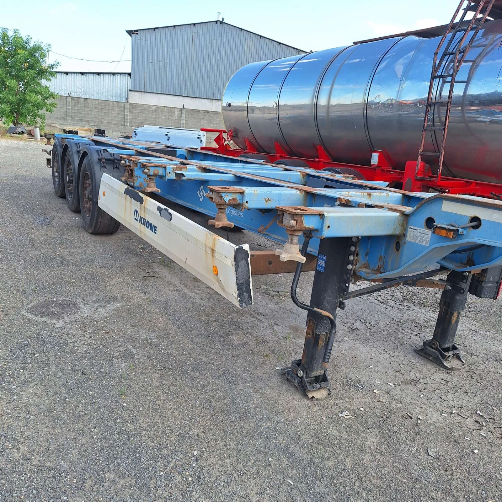 Полуремарке Krone ADR-30-45 FLT, снимка 7 - Ремаркета - 55066591