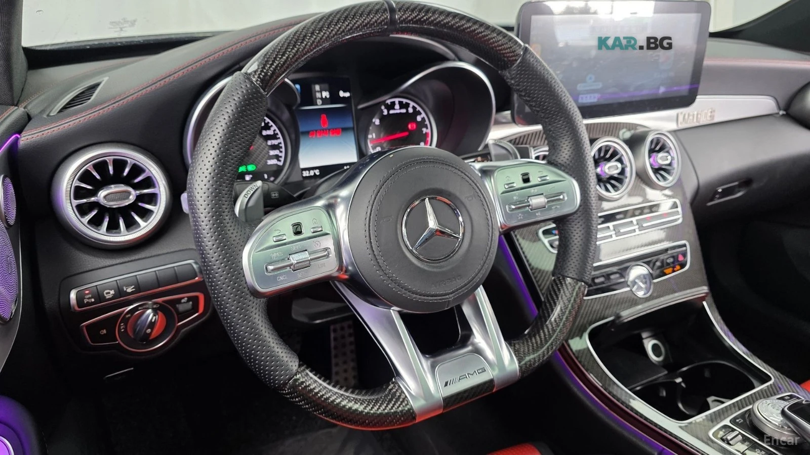 Mercedes-Benz C 63 AMG * COUPE* CARBON* BURMESTER* ПОДГРЕВ* ПАНОРАМА* 360, снимка 13 - Автомобили и джипове - 54924035
