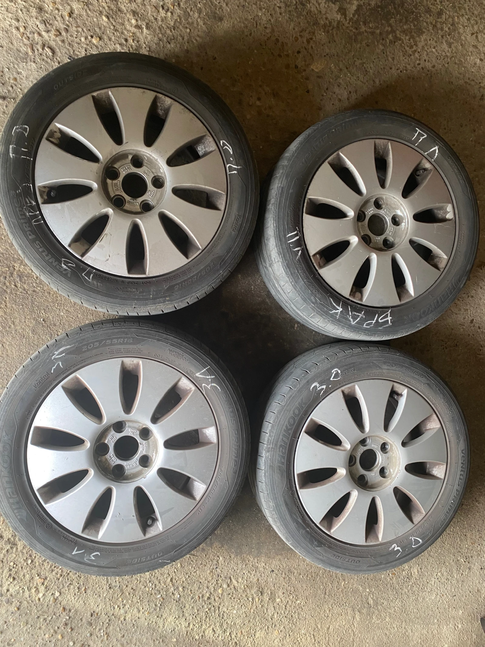 Гуми с джанти Hankook 205/55R16, снимка 7 - Гуми и джанти - 54519159