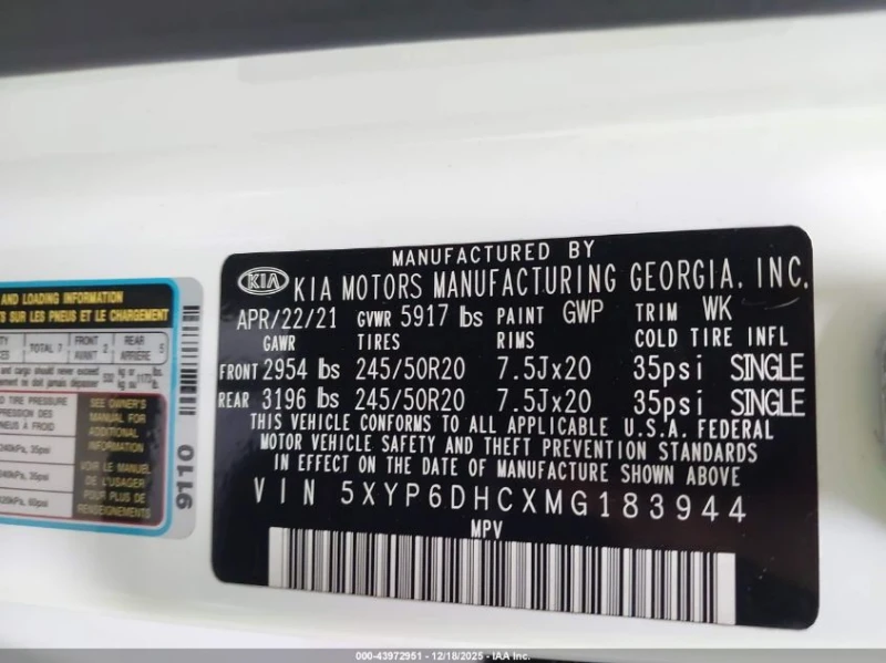 Kia Telluride 3.8l S, снимка 9 - Автомобили и джипове - 53234236