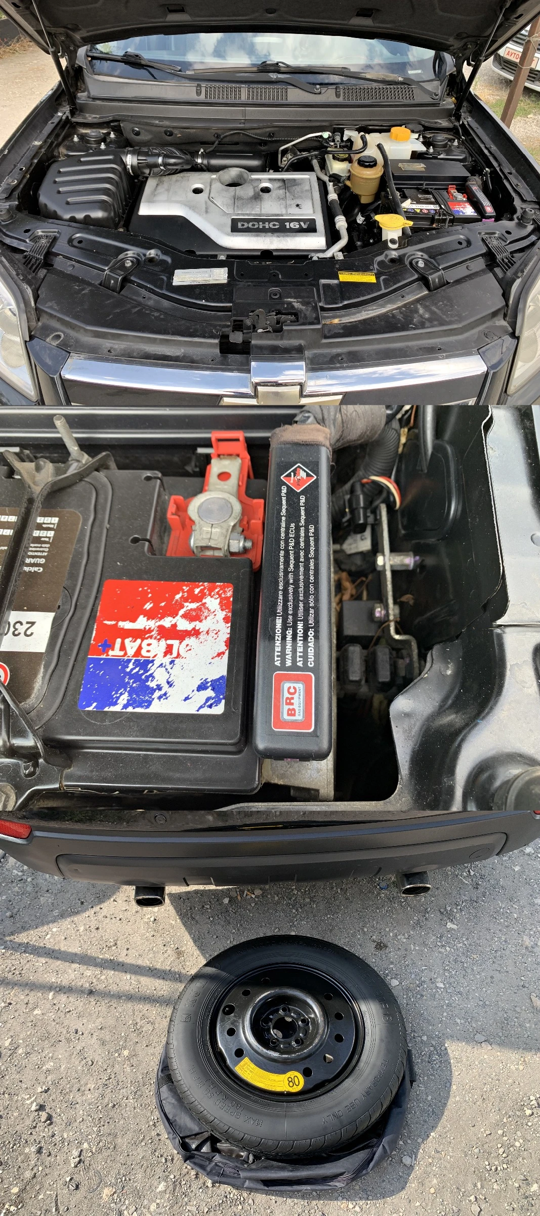 Chevrolet Captiva 2.4i ГАЗОВ ИНЖЕКЦИОН 6+ 1М, снимка 16 - Автомобили и джипове - 55694756