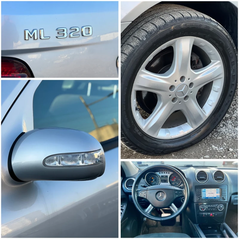 Mercedes-Benz ML 320 Keyless* Sport* КОЖА* Aqua blue* Алкантар* 4Matic*, снимка 17 - Автомобили и джипове - 48414740